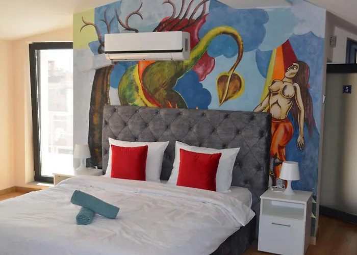 公寓 Artistic Loft Panoramic View Top Center 普罗夫迪夫