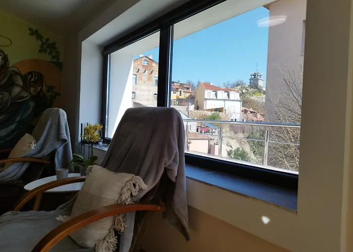 公寓 Artistic Loft Panoramic View Top Center 普罗夫迪夫